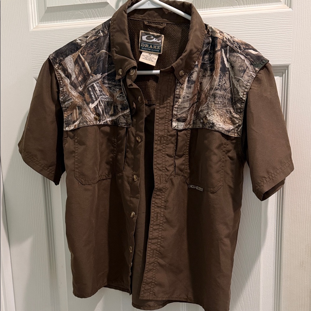 Drake Brown and Camo Outdoor Shirt